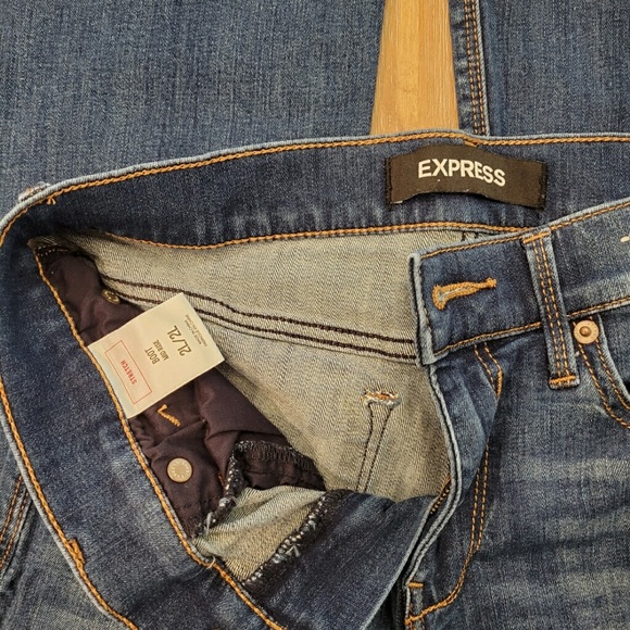 EXPRESS Boot Mid Rise Stretch 2L Medium Wash Jeans - Picture 3 of 5